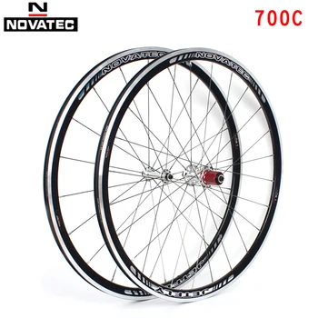 

Novatec Road Bike Wheelset 700C Aluminum alloy Bearing Wheels 7-11 Speed V Brake Clincher Front Rear 20/24H bicycle Wheelsets