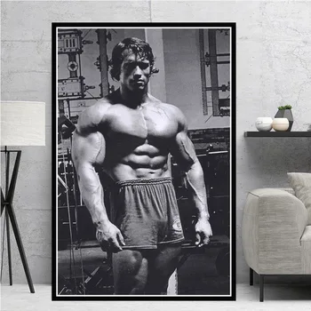 Arnold Schwarzenegger Bodybuilding Wall Art Printed on Canvas 6