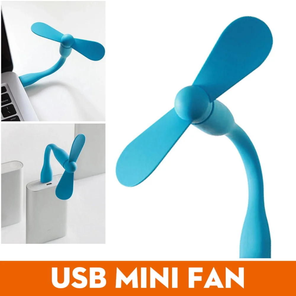 

USB Gadget Portable Flexible Mini USB Fan cool Low Power Bendable Removable For Mobile Power bank/PC/Laptop/OTG/Charger