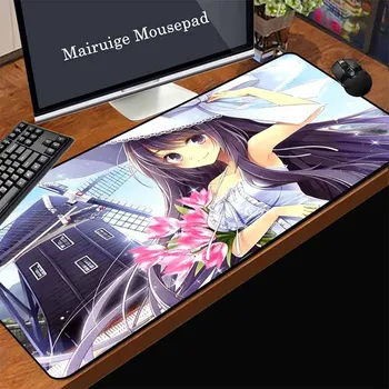 

Yuzuoan Anime Game Computer Mouse Pad Pinwheel Kingdom Flowers Girl Holding A Tulip Rubber Non-slip Home Office Keyboard Mat