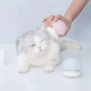 

HOT Silicone Brush Cat Grooming Pet Shampoo Jellyfish Brush Portable Cat Shedding Massage Bath Comb Cat Comb Pet Grooming Tools
