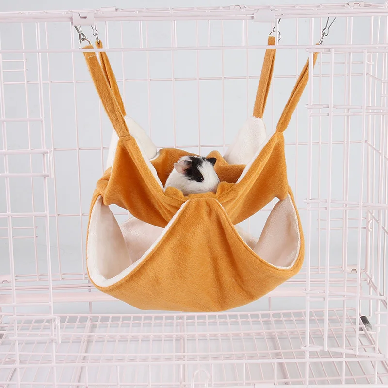 

Small Pet Nest Hamster Nest Hammock Honey Bag Glider Can Hang Multi-layer Toy Hanging Nest Chipmunk Warm Swing Sleeping Nest In