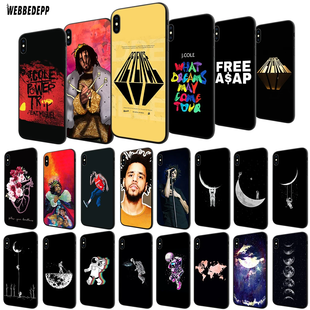 

WEBBEDEPP J Cole Rapper TPU Cover for Apple iPhone 6 6S 7 8 Plus 5 5S SE X XS MAX XR Soft Case