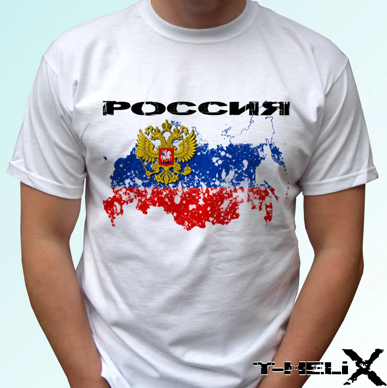 Russia Map Flag White T Shirt Top Design Newest 2019 Men O Neck Cotton T-Shirt Printing |