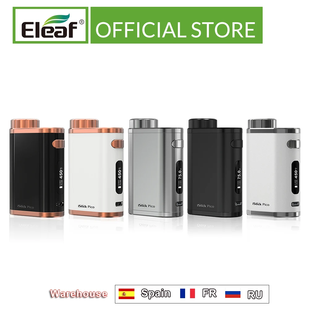 RU/US/ES/FR склад оригинальный Eleaf iStick Pico мод 75 Вт Выход 510 поток коробка электронная