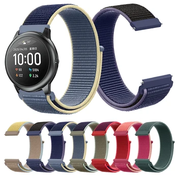 

Watch accessories strap for Haylou Solar LS05 Smartwatch Nylon Loop band watchband Replacement Wrist straps Correa ремешок