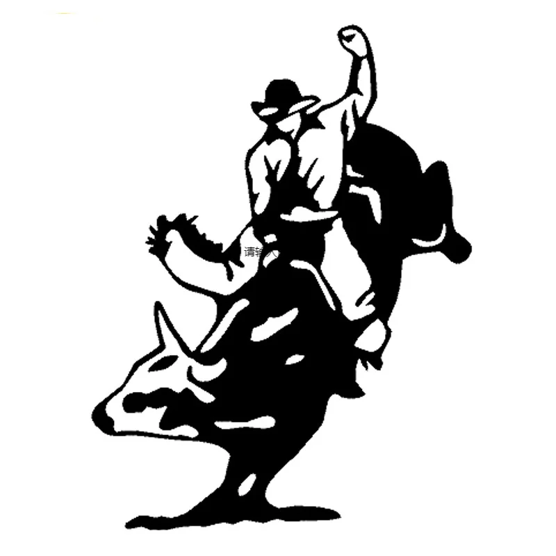 Автомобильные наклейки Bullrider Bull ковбойские для автомобиля мотоциклетные