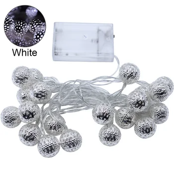 

20LEDs Bedroom Orb Iron Art Gift Home Decoration Solar String Lights Party Fairy Patio Yard Moroccan Ball Bar Outdoor Waterproof