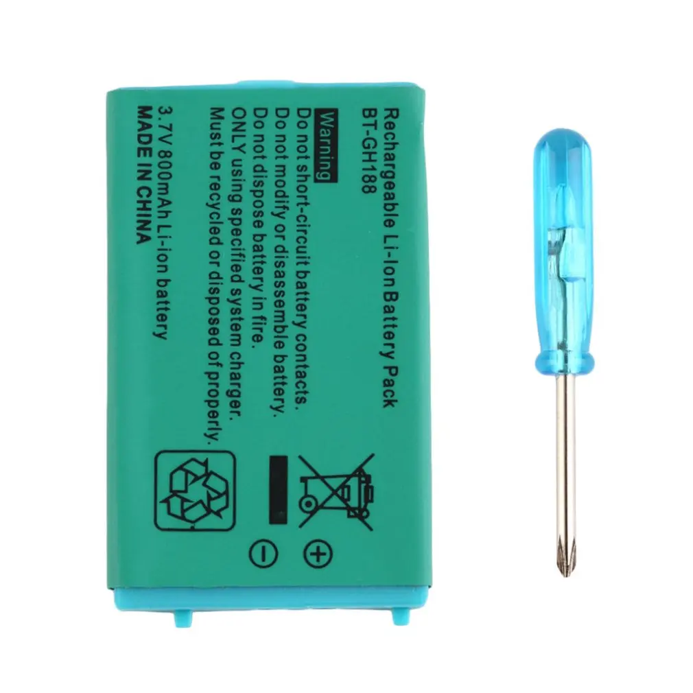 

3.7V 850 mAh Rechargeable Battery for Nintendo for Game Boy Advance SP Systems with Screwdriver lithium battery