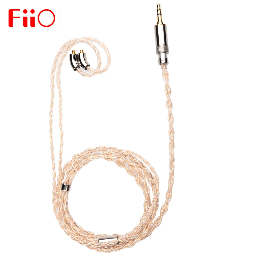 Fiio Lc-Re Pro Tri-Metallic (Oro, Rame E Fili D'Argento) Spina Sostituibile Cuffia Cavo Mmcx Per Fiio/Shure