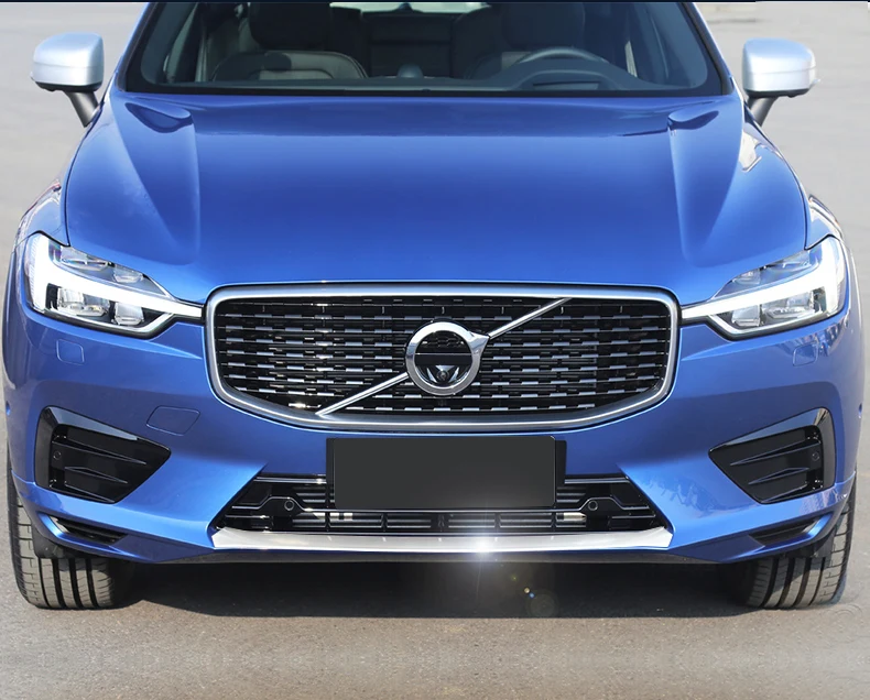 Для Volvo XC60- из нержавеющей стали передний бампер уплотнительная прокладка полосы декоративное покрытие автомобиля Стайлинг Аксессуары 1 шт