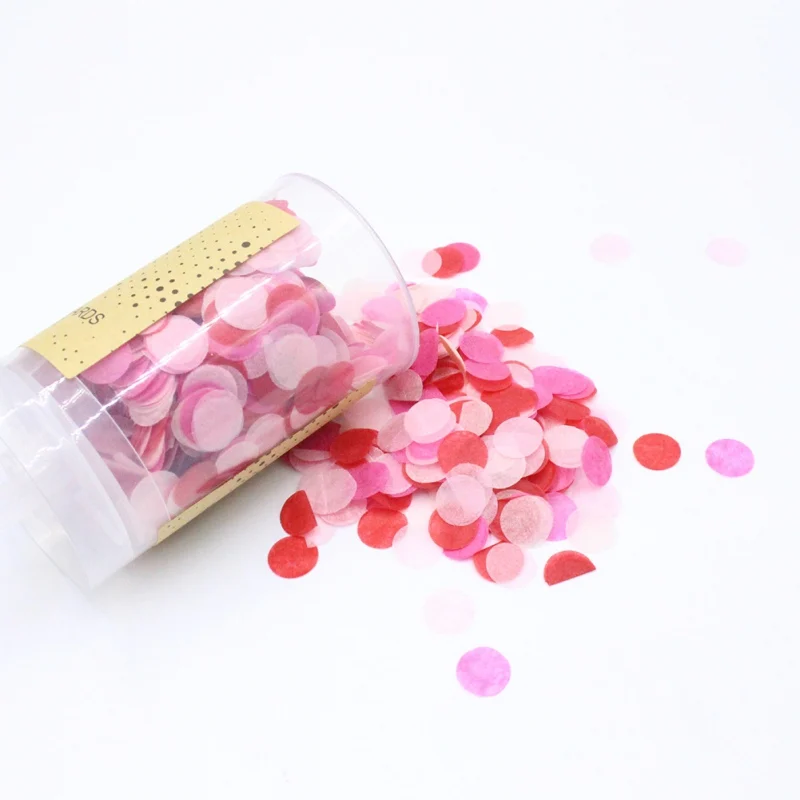 

1 PC Heart-shape Confetti Push Poppers colourful round Confetti Push-pop birthday decoration Wedding happy birthday Push Pop