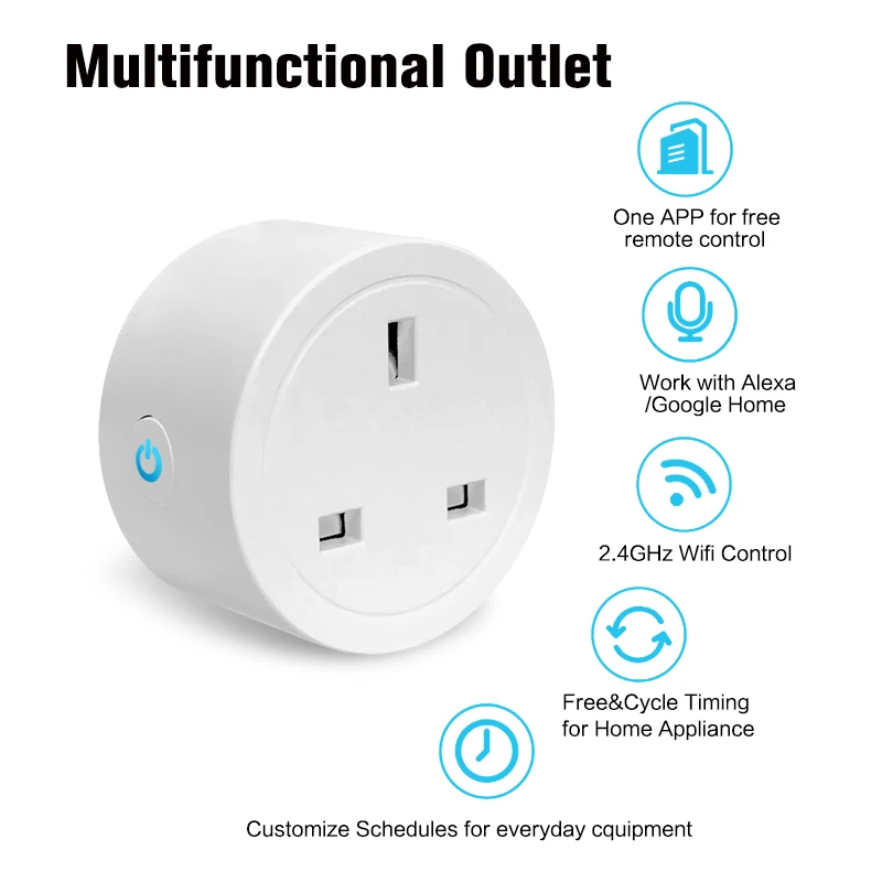 Buy Wholesale China Tuya Remote Control Smart Extension Socket 4ac