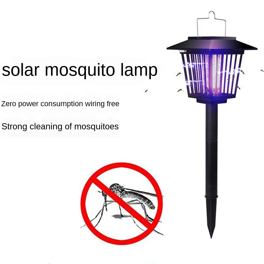 

Solar Lawn Mosquito Killing Lamp Electric Shock Outdoor Waterproof Courtyard Garden Decoration Light Control