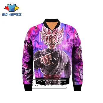

3D Print Women Men Jacket Windbreaker Coat Outwear Dragon Ball goku hoodie Anime Sweatshirt Harajuku hoodies Fashion streetwear