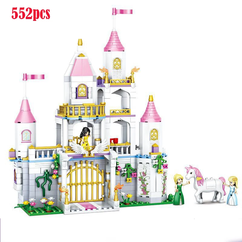 

Disney Girls Princess Villa Windsor Castle Building Blocks Sets Bricks Classic Model Gifts Toys Compatible logoingLYsFriendsCity