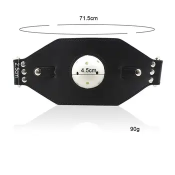 Face Strapon Dildo Bondage Boutique Leather and Studs Dildo Gag Couple Oral Sex Double-Ended Dildos Open Mouth Dong Plug Lesbian 5