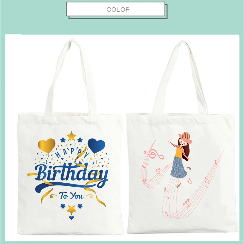 

2019 Fashion Durable Women Student Cotton Shoulder Bag Shopping Tote Female Foldable Canvas Girls Handbag Korean Casual Package