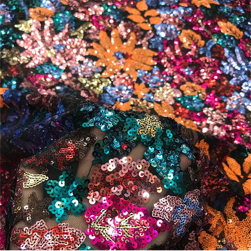 

Lace124, 5 ярдов, современное платье с цветочной вышивкой, женское вечернее платье, одежда для украшения вечеринки