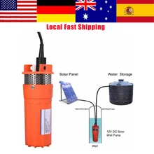 Bomba sumergible de 12V CC de 6,5 l/min, bomba sumergible de agua para pozo profundo de 1/2 pulgadas, bomba sumergible de energía Solar alternativa, hasta 30m