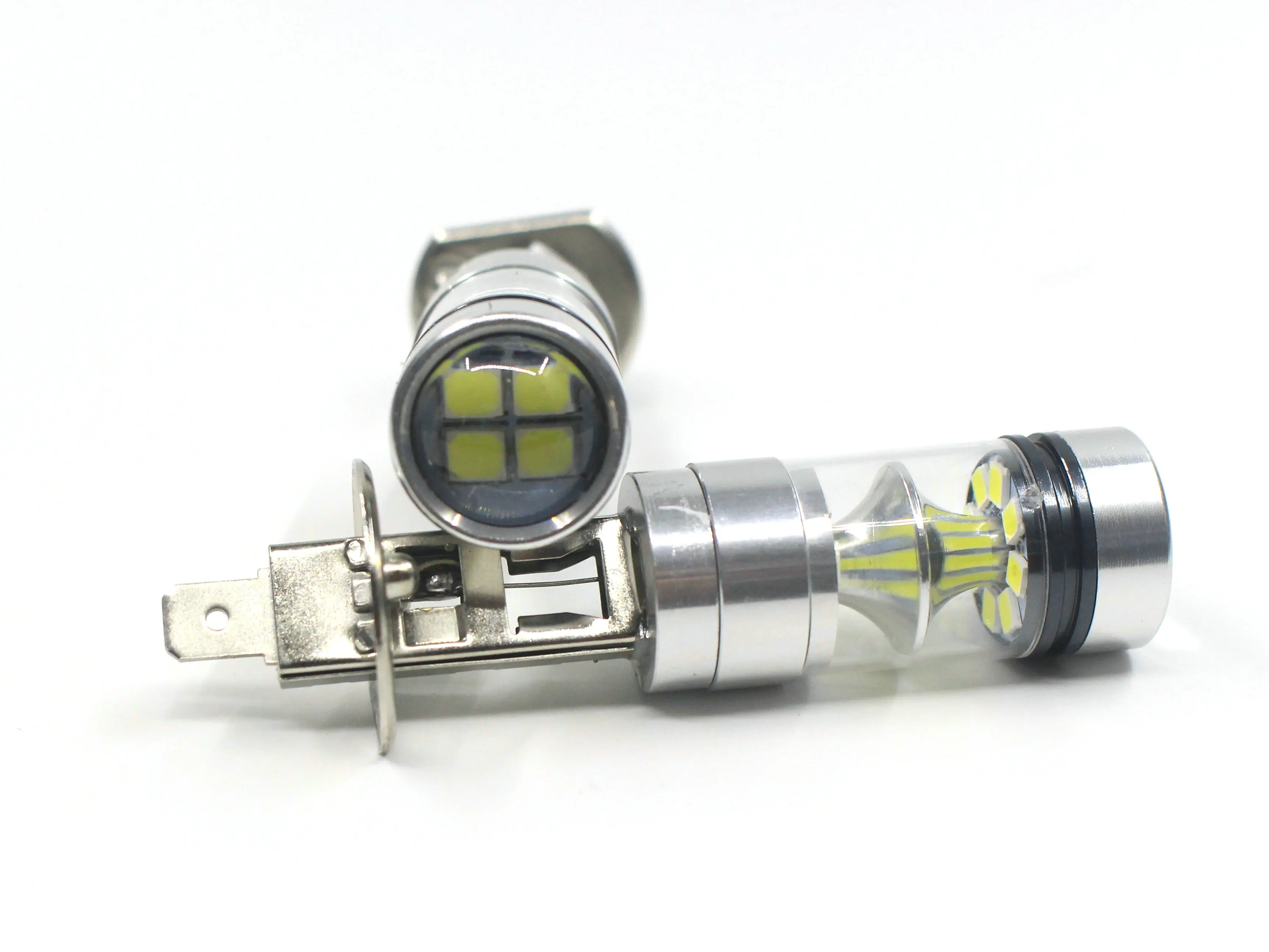 2 шт. Автомобильный светодиодный высокое Мощность туман светильник H1 100W 20SMD светодиодный туман светильник лампочка 12V 6500K белый светодиодный светильник