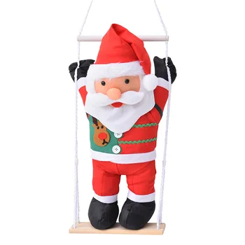 

60cm For Home Rope Ladder Christmas Decor Santa Claus Doll Funny Door Wall Kids Gifts New Year Indoor Outdoor Hanging Ornament