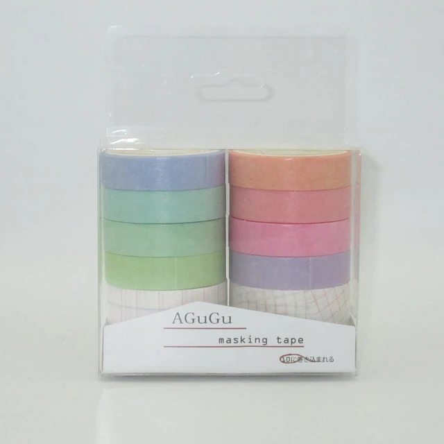 Pastel Washi Tape Set Masking Tape 10pcs - Washi Tape - AliExpress