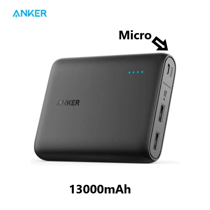 Anker PowerCore 13000 Portable Charger Power Bank with PowerIQ and VoltageBoost Technology for iPhone, iPad, Samsung Galaxy power bank battery Power Bank