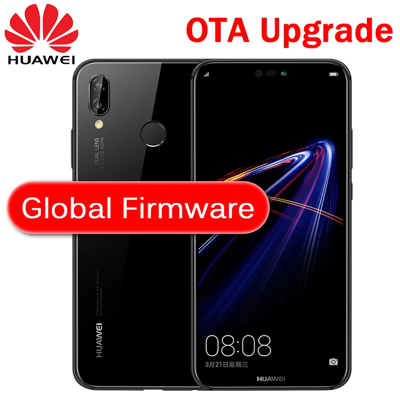 

Huawei P20 Lite Global Firmware NOVA 3E Smartphone Face ID 5.84 inch Full View Screen Android 8.0 Glass Body 24MP Front Camera