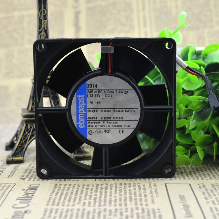 3314 24VDC 100MA 2,4 W 92*92*32 защиты электродвигателя Вентилятор охлаждения