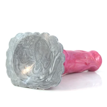 FAAK Gory Raw Meat Color Animal Paso Fino Horse Dildo Curved Huge Penis With Suction Cup Female Masturbator Sex Toys for Anal 3