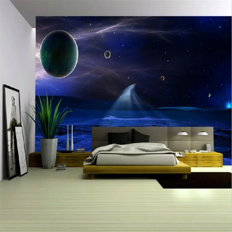 

Drop Shipping Customized Wallpaper Star Theme Custom Mural Wallpaper For Bedroom Walls 3d Papel De Pared Home Decor