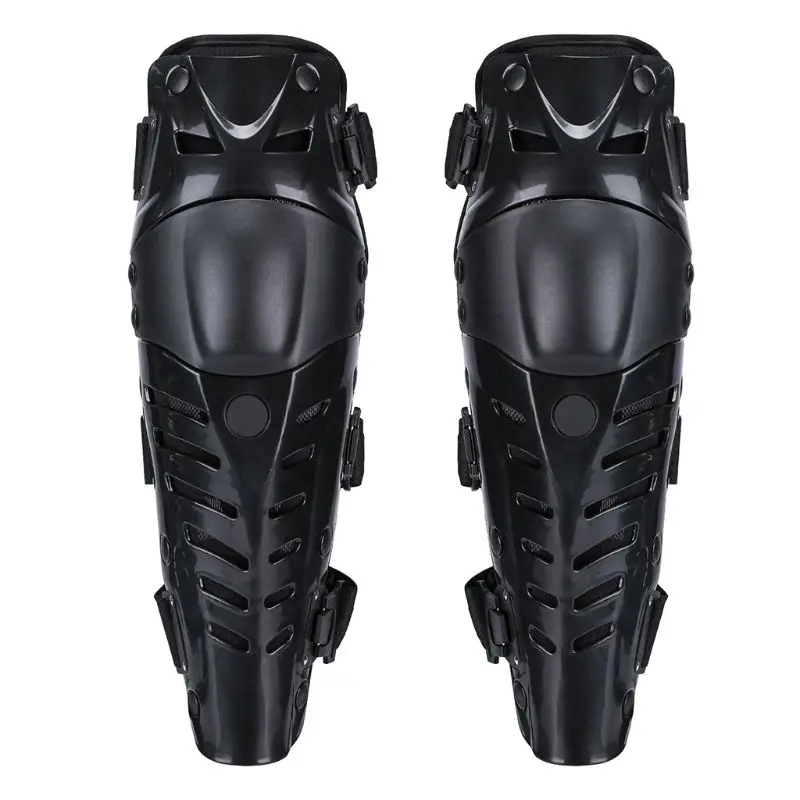New Motorcycle Racing Motocross Protective Gear Protector Knee Guards Pads X5XC - Цвет: BK