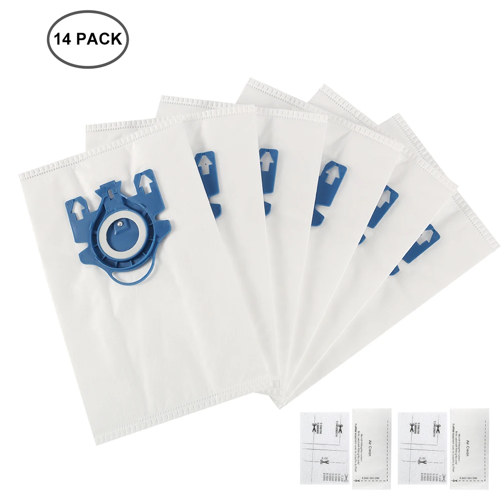 

14pcs Vacuum Cleaner Bags for Miele Type GN S2 S5 S8 C1 C3 Vacuum Cleaner Bag Replacement Home Office Parts Accessories