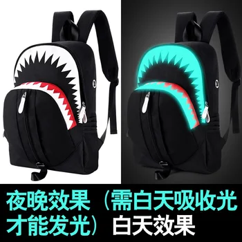 

Women's backpack, luminous backpack, man's USB function backpack, student's schoolbag, individual student's fashion Backpack