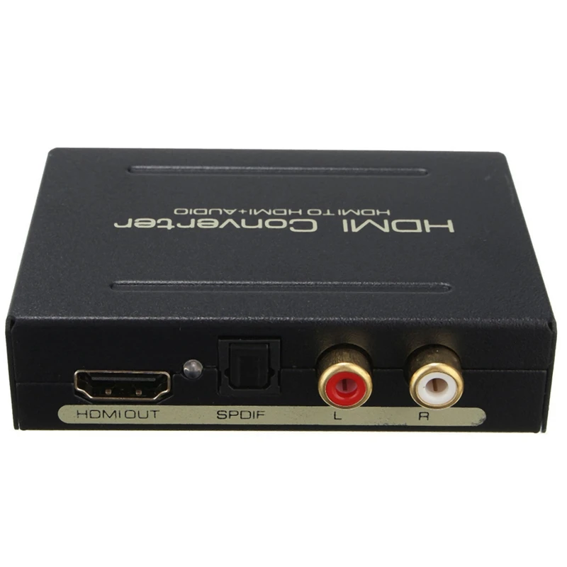  Hdmi Audio Extractor Ottico Spdif + Rca L/R Convertitore da Hdmi a Hdmi Audio Splitter per Pc Dvd H