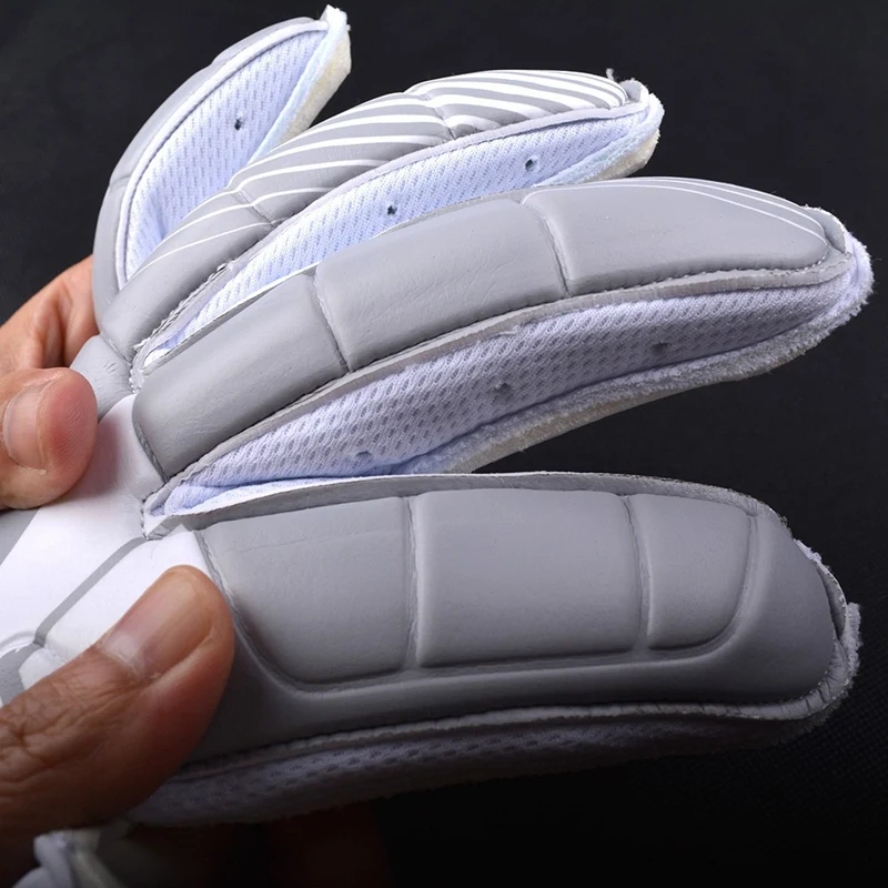 Футбольные вратарские перчатки, футбольные Вратарские тренировочные перчатки с кончиками пальцев, утолщенные нескользящие перчатки для соревнований