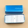 1pcs Aluminum Dental Disinfection Box Autoclave Sterilizer Case Burs Endo Files Holder 72 Holes For Burs Dentist Lab Instrument ► Photo 3/6