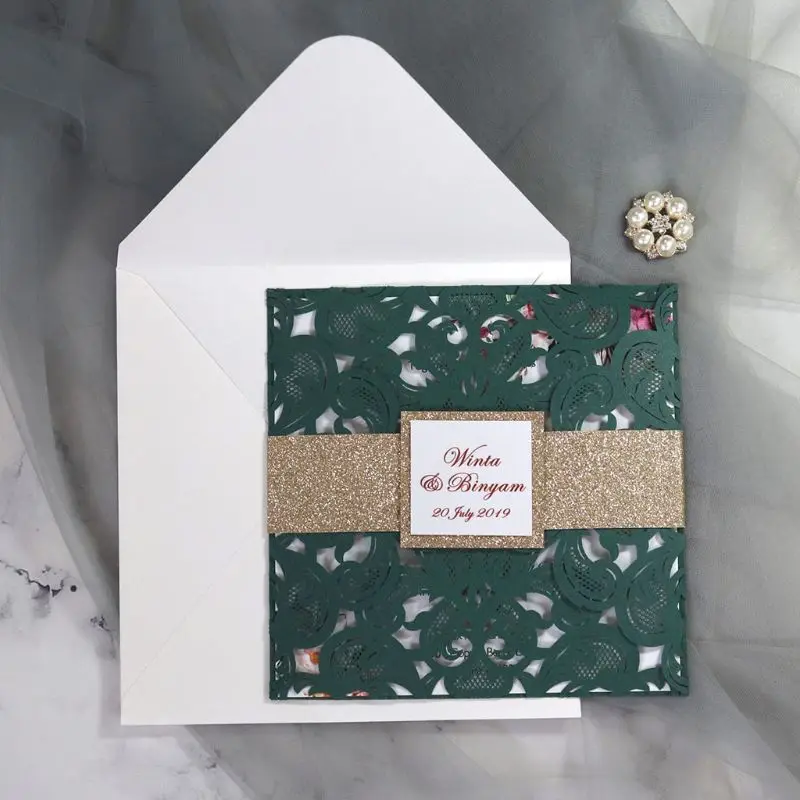  20 Pcs European Style Wedding Graduation Birthday Invitation Card with Seal Envelopes Kits Supply - 4.00047E+12