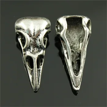 

6pcs Bird Skull Charm Skull Head Bird Charm Pendant Bird Head Skull Charm For Jewelry Making DIY Jewelry Accessories 31x25x10mm