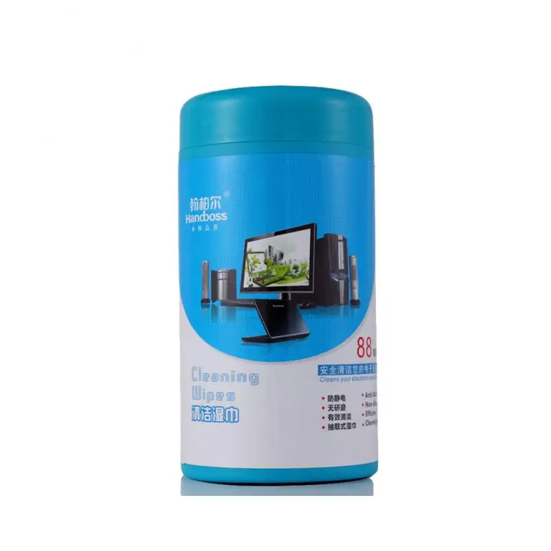 Toallitas de limpieza desechables para pantalla de teléfono, toallitas para el cuidado de la Lente de la Cámara de TV LCD, herramientas de limpieza de ordenador, venta al por mayor y envío directo, 88 Uds.