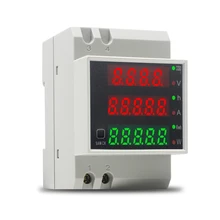 

Din Rail Multi-function LED Digital Energy Meter AC 80-300V 250-450V 0-100.0A Ammeter Voltmeter Volt Amp Voltage Current Meter