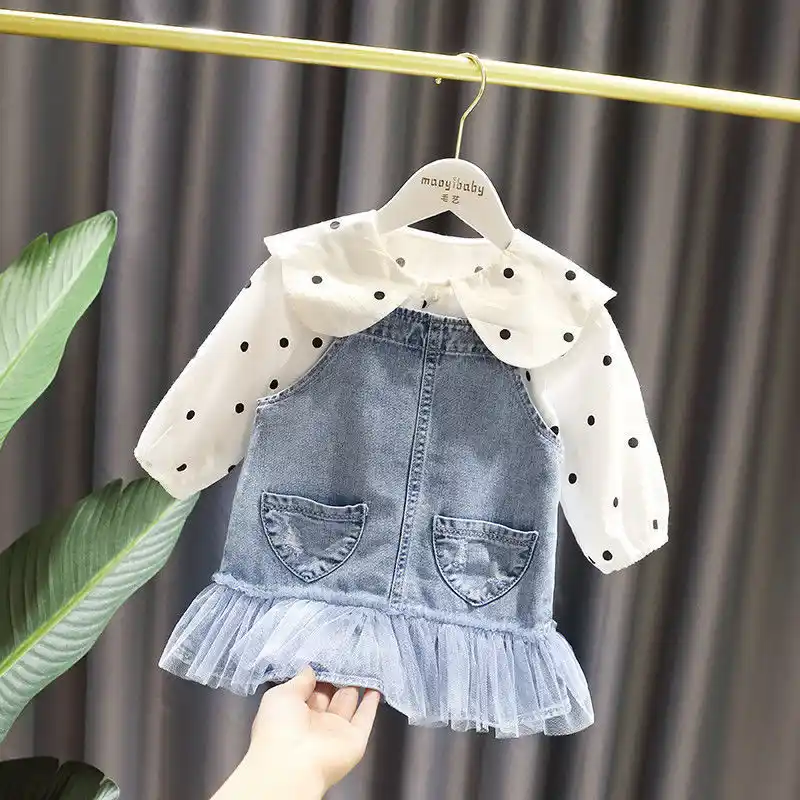 Robe En Jean Pour Bebe Fille Nouvelle Collection Ensemble De Vetements D Ete En Denim A La Mode Robe De Cowboy Pour Fille Nouvelle Collection Aliexpress