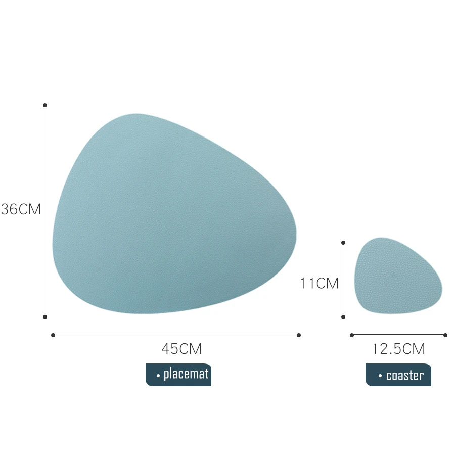 Waterproof Silicone Placemat Table Mat Set Heat Insulation Non-Slip Tableware Pad Washable Bowl Cup Coaster Home Decoration 2021