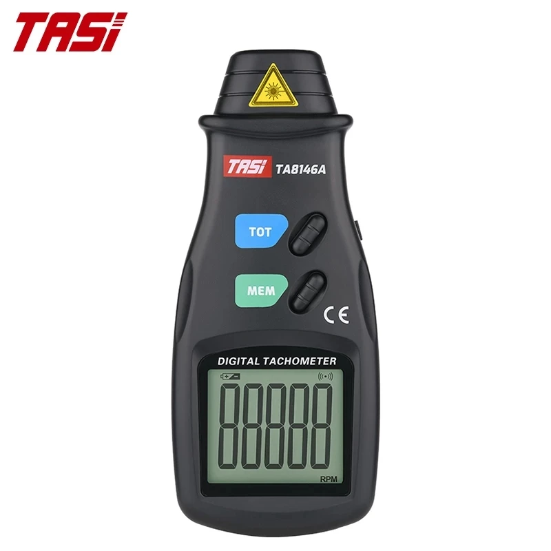 TASI TA8146A/B/C Digital Tachometer Up to 99999 LCD RPM Display Non-Contact Laser Speedometer Speed Meter | Инструменты