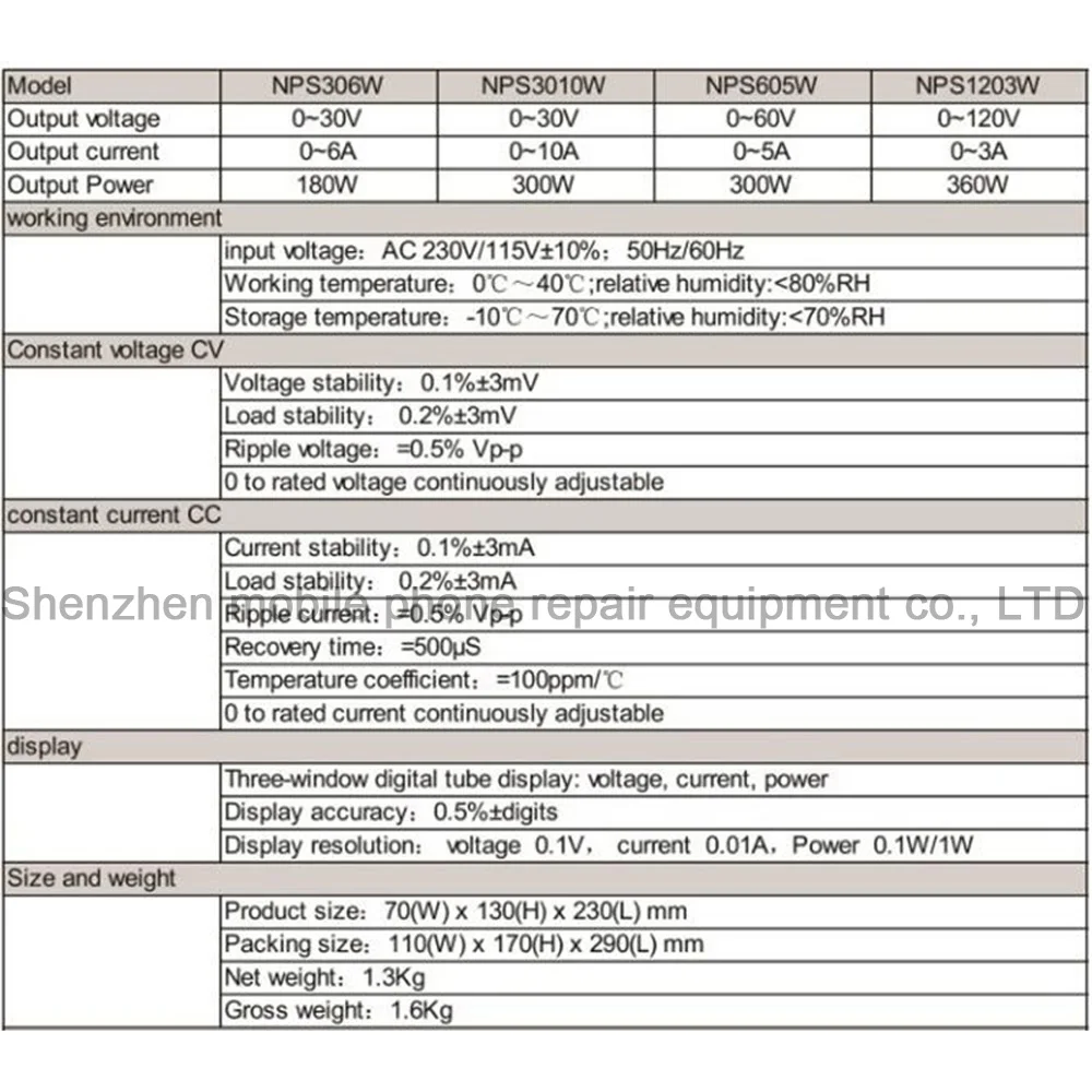 NPS605W 60V5A 300W 4 цифровой Дисплей лабораторный блок питания мини коммутации Регулируемый источник питания постоянного тока 0,1 V 0.01A