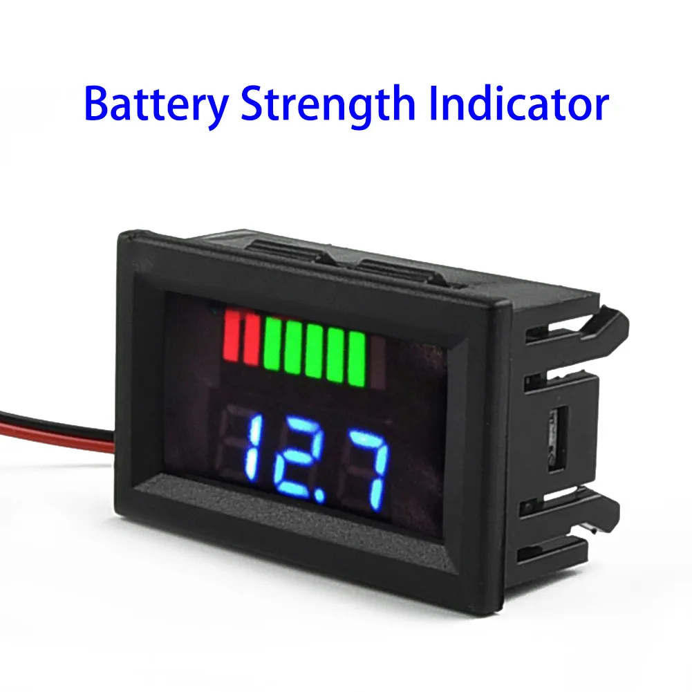 Car Battery Charge Level Indicator 24V 36V 48V 60V Car Marine