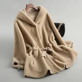 

2020 European Blog INS Same Style Autumn and Winter Thickened Warmth Imitation Mink Fur Hooded Short Fur Coat Women