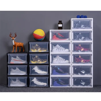 

Plastic PP Translucent Shoe Box Multifunction Home Dust-Proof Drawer Combination Storage Boxes Men/Women Shoes Organizer