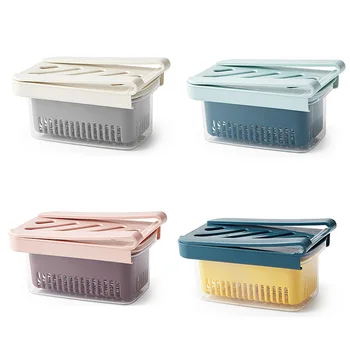 

Multifunction Drawer Refrigerator Storage Box Sealed Storage Box Vegetable Washing Filter Double Box Kitchen Tool Accessories